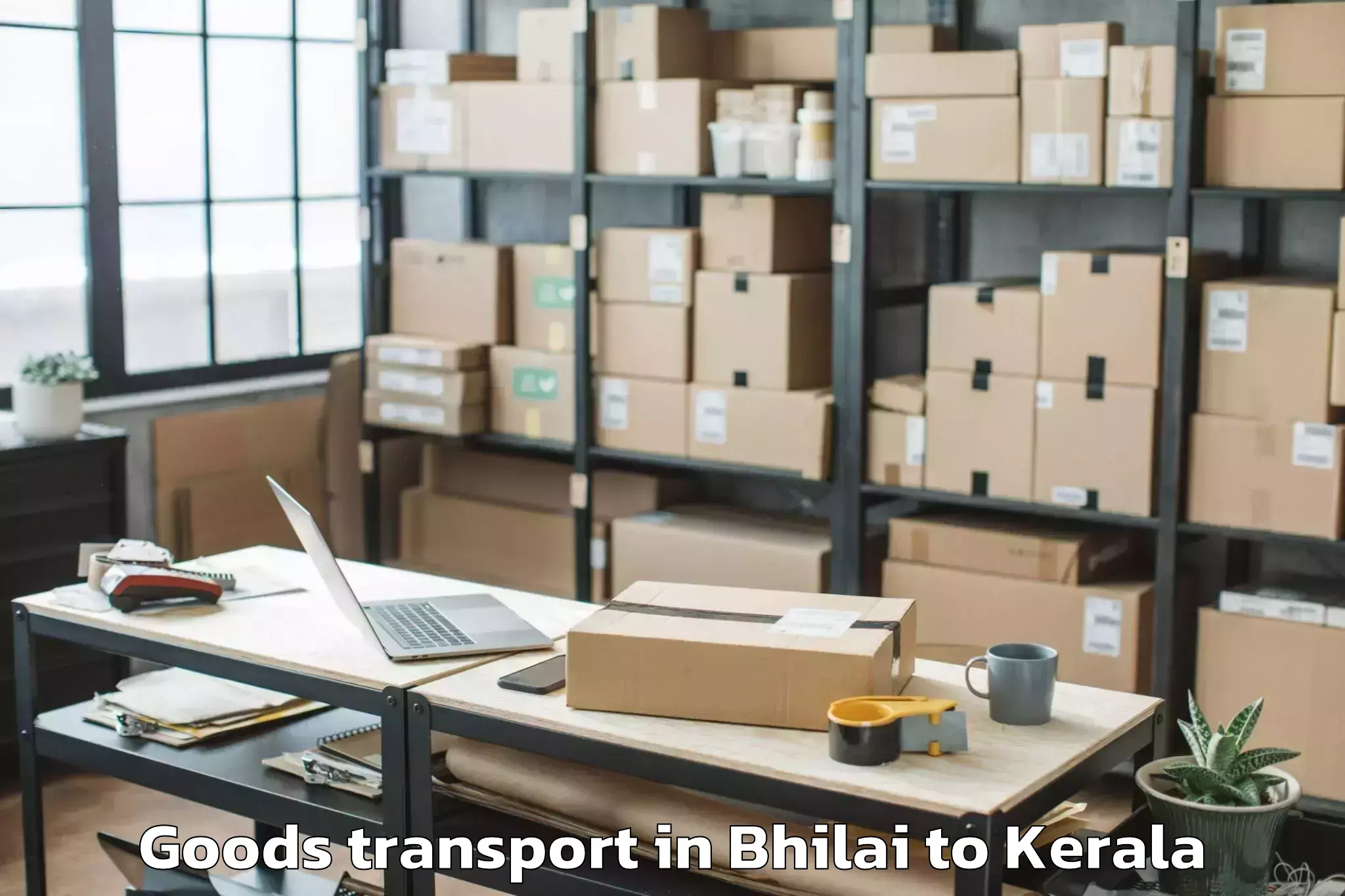 Discover Bhilai to Ezhupunna Goods Transport